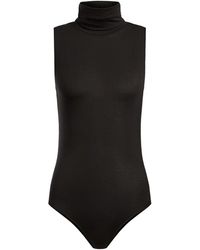 12 STOREEZ - Turtleneck Sleeveless Bodysuit - Lyst