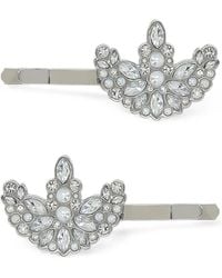 adidas - X Simone Rocha Crystal-Embellished Trefoil Hair Clips - Lyst