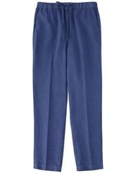 120% Lino - Linen Straight-Leg Trousers - Lyst