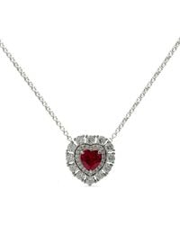 Juwelina Paris - Ember Ruby Necklace - Lyst