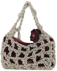 Twentyfourhaitch - Borsa Tote Con Strass Piccola - Lyst