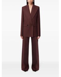 【Nina Ricci】 Cadyブレザー Nina Ricci Cady Velvet-Trim Blazer in Blue | Lyst