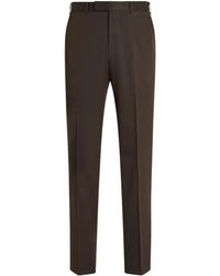 ZEGNA - Centoventimila Cotton-Wool Trousers - Lyst