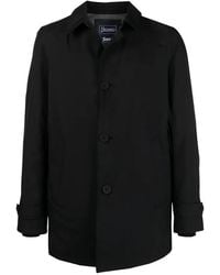 Herno - Single-Breasted Button-Fastening Coat - Lyst