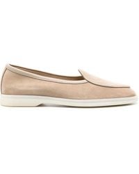 SCAROSSO - Livia Almond-Toe Suede Loafers - Lyst