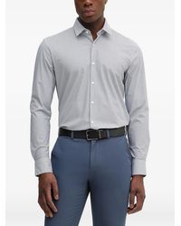BOSS - Schmaler Anzug Mit Mikro-Muster - Lyst