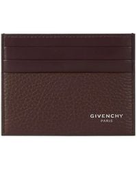 Givenchy - Kartenetui Aus Gekörntem Leder - Lyst