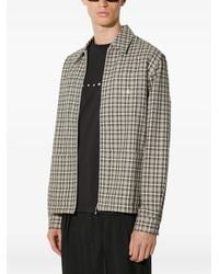 AWAKE NY - Checked Zip-Up Shirt Jacket - Lyst