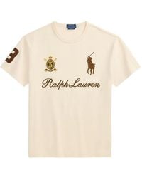 Polo Ralph Lauren - Logo-Embroidered Crest-Patch T-Shirt - Lyst