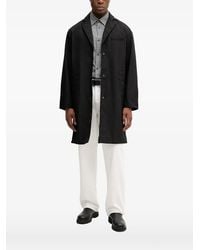 ARMANI EXCHANGE - Button-Fastening Coat - Lyst