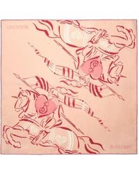 Burberry - Heart-Knight Silk Scarf - Lyst