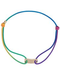 Luis Morais - 14kt Yellow Gold Rainbow Cord Bracelet - Lyst