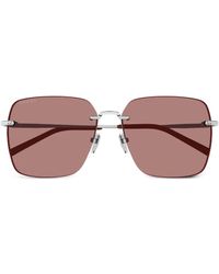 Gucci リムレス マスクサングラス グレー | Lyst