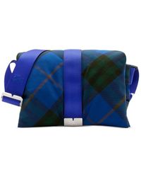 Burberry - Pillow Checked Padded Messenger Bag - Lyst