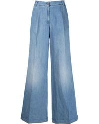 Jacob Cohen - High-Waisted Wide-Leg Jeans - Lyst