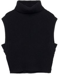 Jonathan Simkhai - Maple Roll-neck Ribbed-knit Top - Lyst