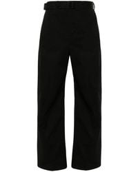 Lemaire - Belted Wide-leg Trousers - Lyst