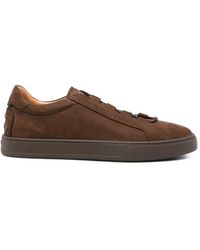 Tod's - Gommino-Detail Lace-Up Sneakers - Lyst