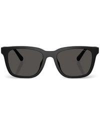 COACH - C Hardware Textured Square-Frame Sunglasses - Lyst