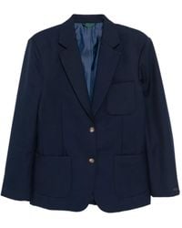 Lacoste - Logo-Embroidered Blazer - Lyst