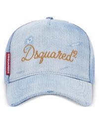 DSquared² - Denim Cotton Cap - Lyst
