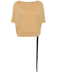 Rick Owens - Cropped Cotton T-Shirt - Lyst