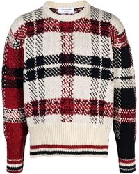 Thom Browne - Tartan Print Sweater - Lyst