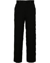 Undercover - Mid-Rise Crinkled Straight-Leg Trousers - Lyst