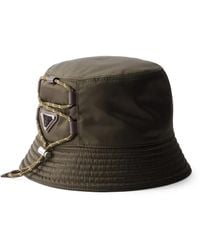 Prada - Speedrock Fischerhut Mit Triangel-Logo - Lyst