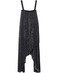 Burberry - Chain-print Pleated Dress - Lyst
