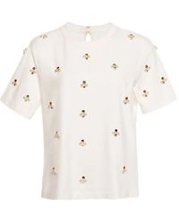 Agua Bendita - T-Shirt Brodé Sama Paraiso - Lyst