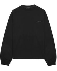 we11done - Logo-Embroidered Long-Sleeve Top - Lyst
