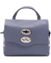 Zanellato - Leren Schoudertas Met Studs - Lyst