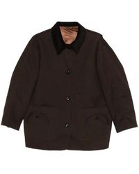 Blazé Milano - Corduroy-Collar Coat - Lyst