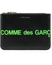 Comme des Garçons - Logo-Print Leather Wallet - Lyst