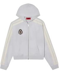 424 - Side-Stripe Logo-Patch Hoodie - Lyst