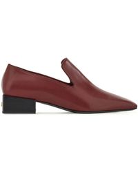 Ferragamo - Smooth Leather Square-Toe Loafers - Lyst