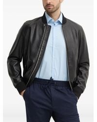 Sisley - Zip-Front Bomber Jacket - Lyst