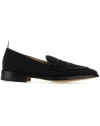 Thom Browne - Rwb-stripe Canvas Leather Penny Loafer - Lyst