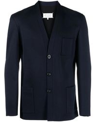 Maison Margiela - Mantel Met Enkele Rij Knopen En Stiksel - Lyst