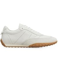 Tod's - Lace-Up Panelled Sneakers - Lyst