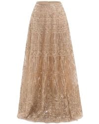 Saiid Kobeisy - Beaded A-Line Maxi Skirt - Lyst