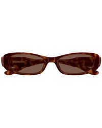 Balenciaga - Bb Logo-Plaque Rectangle-Frame Sunglasses - Lyst
