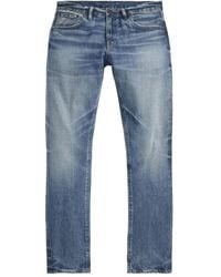 RRL - Faded Straight-Leg Jeans - Lyst