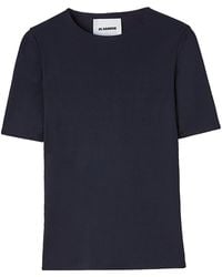 Jil Sander - Crew Neck Short-Sleeved T-Shirt - Lyst