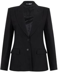 Alberta Ferretti - Single-Breasted Peak-Lapel Blazer - Lyst