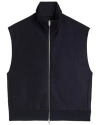 Jil Sander - Wool Melton Padded Gilet - Lyst