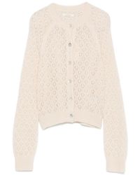 Doen - Petra Pointelle-Knit Cardigan - Lyst