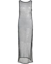 Karl Lagerfeld - Sequin Mesh Maxi Dress - Lyst