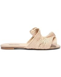 Casadei - Hanoi Woven Folded Sandals - Lyst